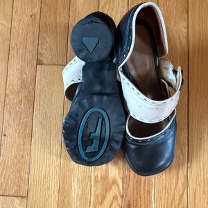 John Fluevog Black and White Heels